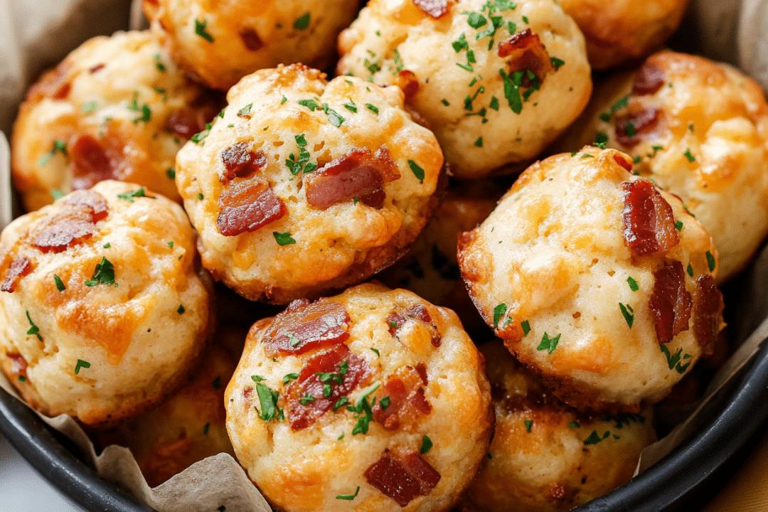 Savory Bacon & Cheddar Cheese Muffins (Mini Bites of Heaven!)